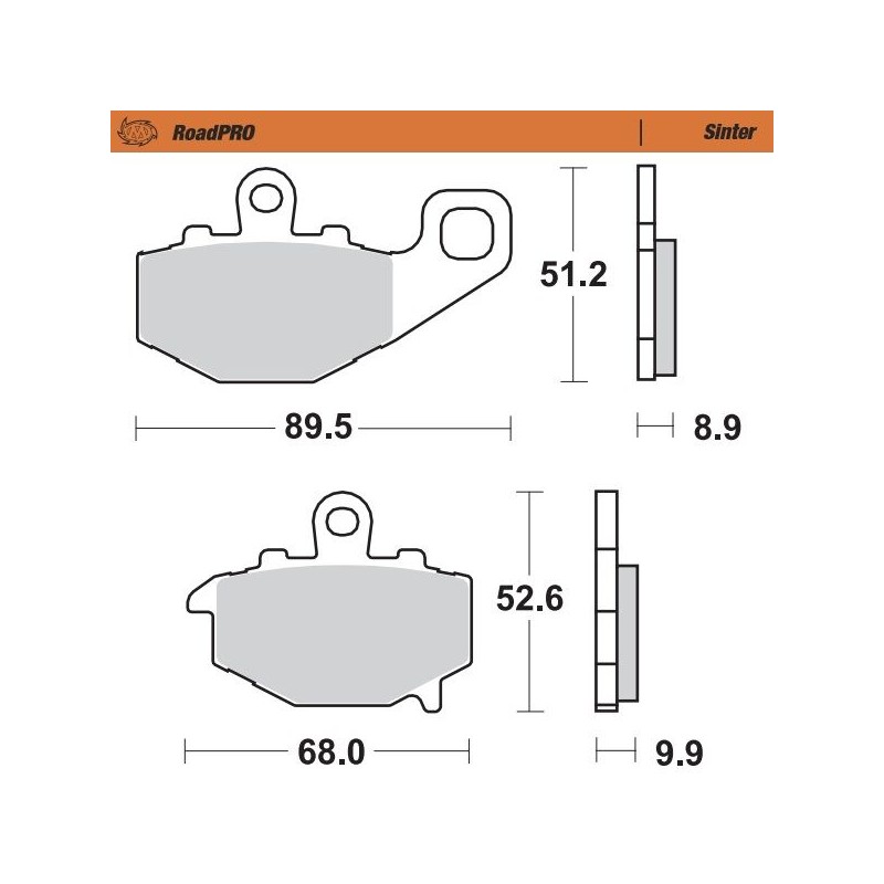 BRAKE PAD SINTER REAR