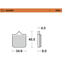 BRAKE PAD SINTER FRONT