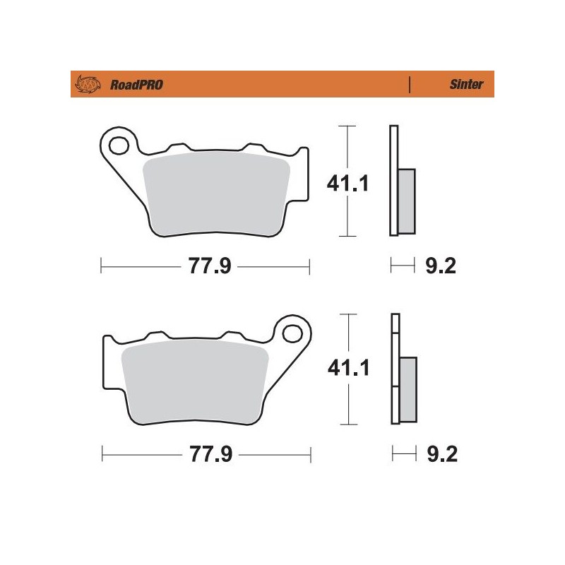 BRAKE PAD SINTER REAR