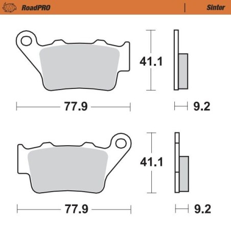 BRAKE PAD SINTER REAR