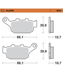 BRAKE PAD SINTER REAR