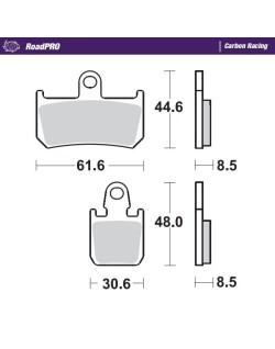 BRAKE PAD CARBON RACING