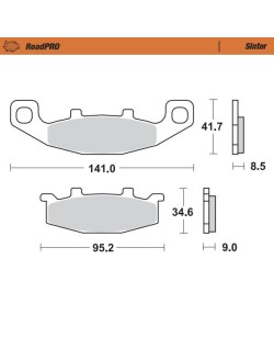 BRAKE PAD SINTER REAR