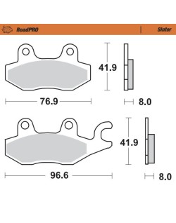 BRAKE PAD SINTER REAR