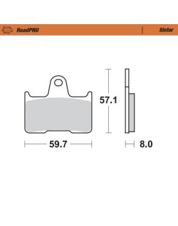 BRAKE PAD SINTER REAR
