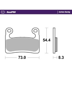 BRAKE PAD CARBON RACING