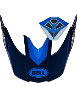 Kit visière et ventilation de bouche BELL Moto10 Spherical MECHANT - Bleu