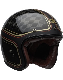 Casque BELL Custom 500 Carbon - RSD Checkmate Matte Gloss Black/Gold