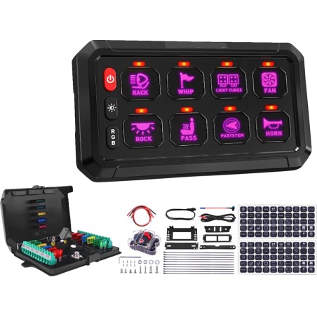 UNIVERSAL GANG SWITCH 8 PANEL 