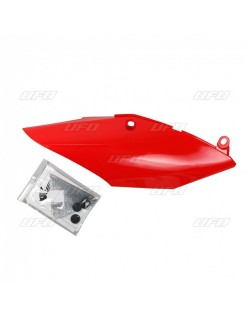 Plaques latérales mono-silencieux UFO rouge