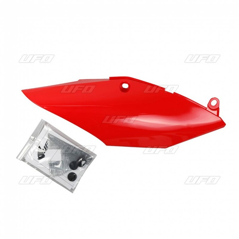 Plaques latérales mono-silencieux UFO rouge Plaques latérales mono-silencieux UFO rouge