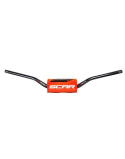 HANDLEBAR O2 LOW BK/OR PAD