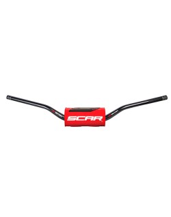 HANDLEBAR O2 LOW BK/RD PAD