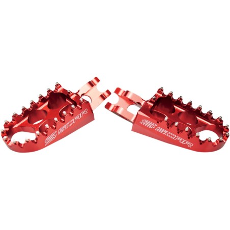 FOOTPEG STD SCAR RED