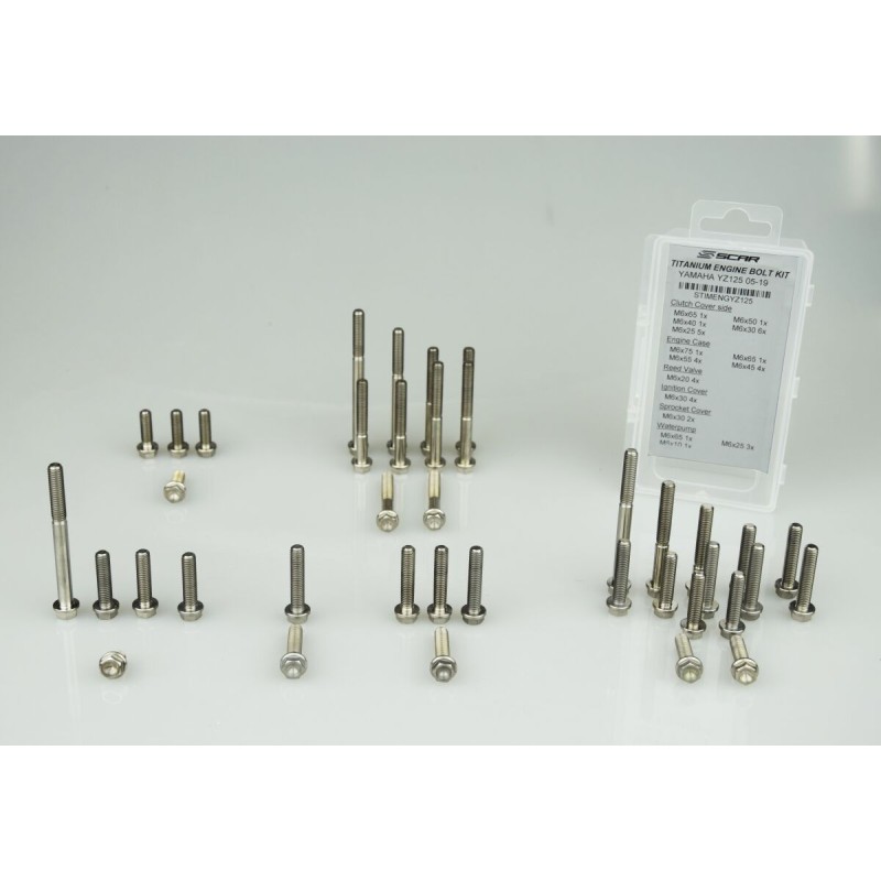 TI ENGINE BOLTS YZ125 22