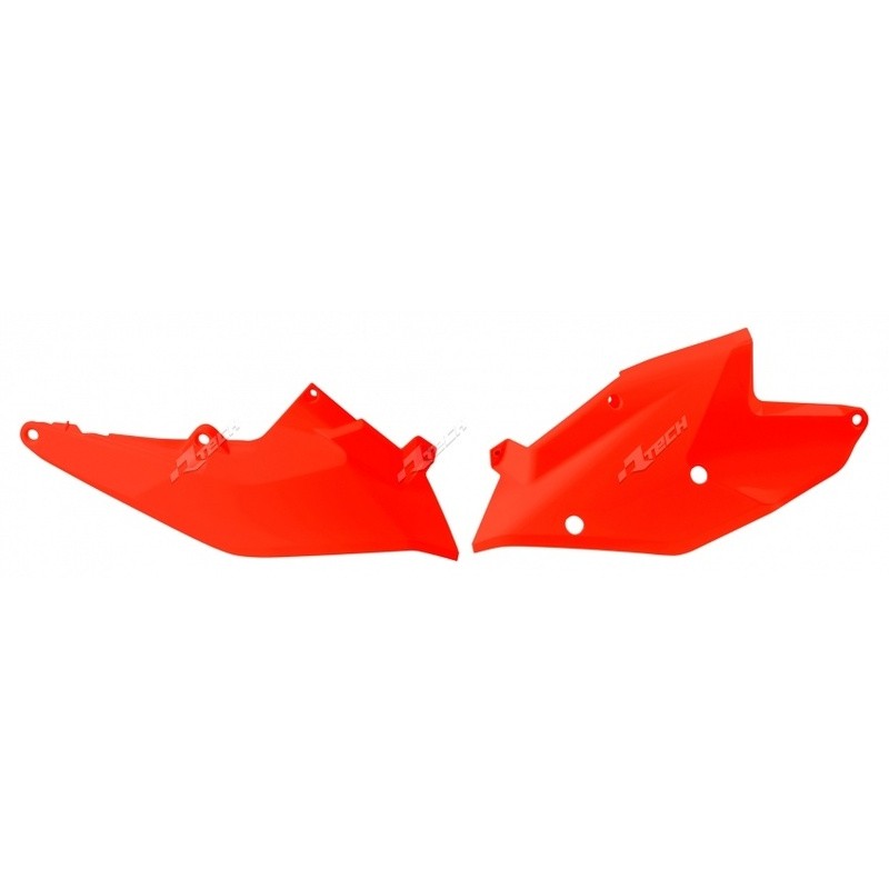 Plaques latérales RACETECH orange fluo Plaques latérales RACETECH orange fluo