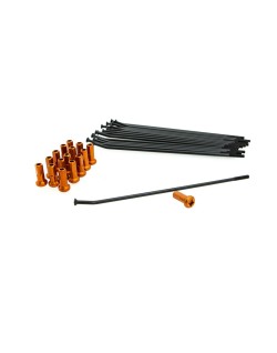 SPOKE KIT FR 14" BK/OR
