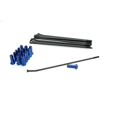 SPOKE KIT FR 14" BK/BL