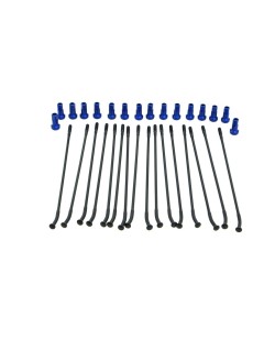SPOKE KIT FR 17" BK/BL