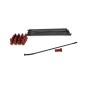 SPOKE KIT FR 17" BK/RD