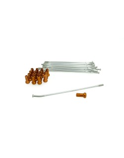 SPOKE KIT RR 16" SIL/OR