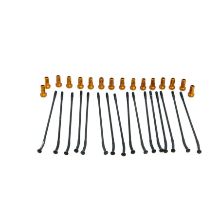 SPOKE KIT RR 14" BK/OR