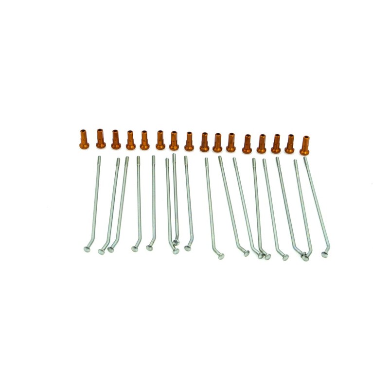 SPOKE KIT RR 12" SIL/OR