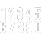 NUMBER 7 13X7CM WH