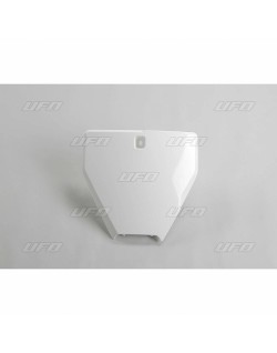 Plaque numéro frontale UFO blanc Husqvarna FC