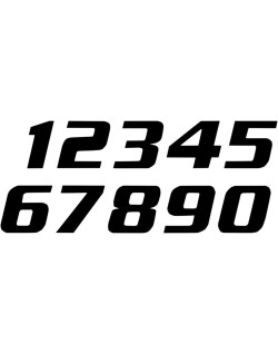 NUMBER 2 16x20CM BK