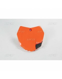 Plaque numéro frontale UFO orange KTM