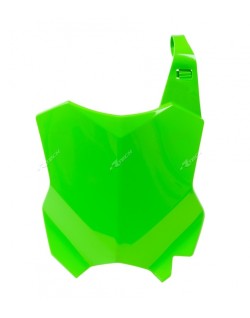 Plaque numéro frontale RACETECH vert fluo Kawasaki