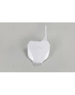 Plaque numéro frontale UFO blanc Yamaha