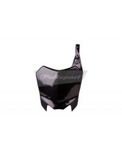 Plaque numéro frontale POLISPORT noir Honda CRF110F