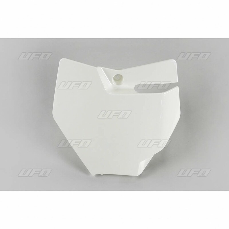 Plaque numéro frontale UFO blanc KTM SX85 Plaque numéro frontale UFO blanc KTM SX85