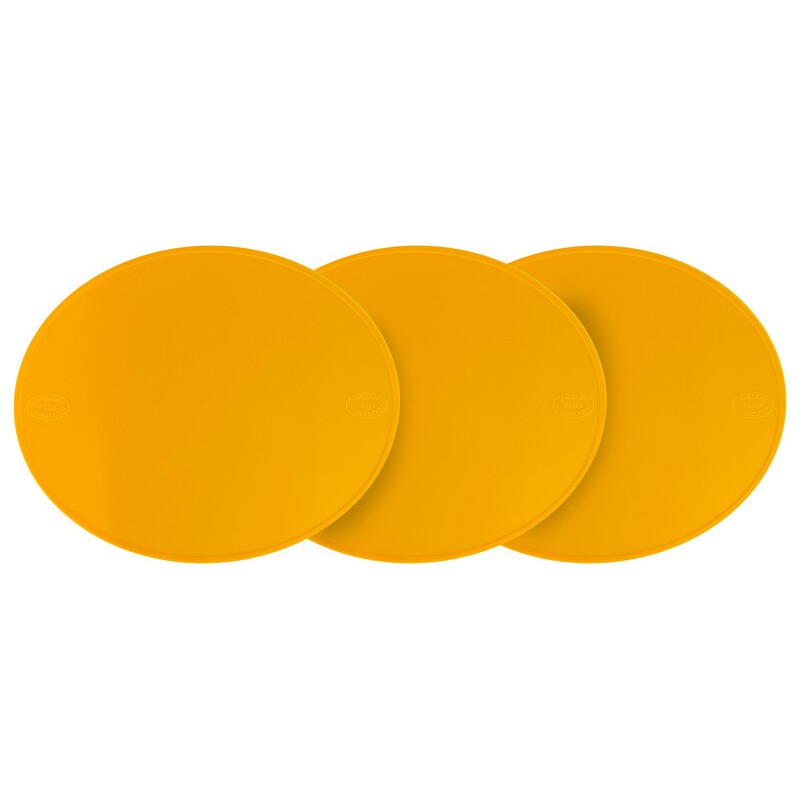 Plaque numéro frontale PRESTON PETTY ovale jaune - pack de 3 Plaque numéro frontale PRESTON PETTY ovale jaune - pack de 3