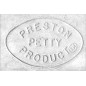 Plaque numéro frontale PRESTON PETTY ovale blanc - pack de 3 Plaque numéro frontale PRESTON PETTY ovale blanc - pack de 3