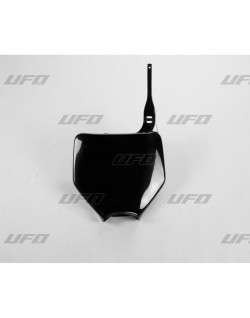 Plaque numéro frontale UFO noir Kawasaki