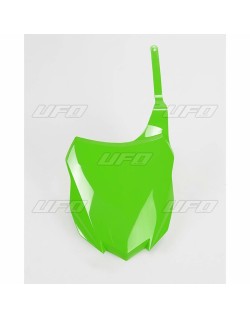Plaque numéro frontale UFO vert Kawasaki KX250F/450F