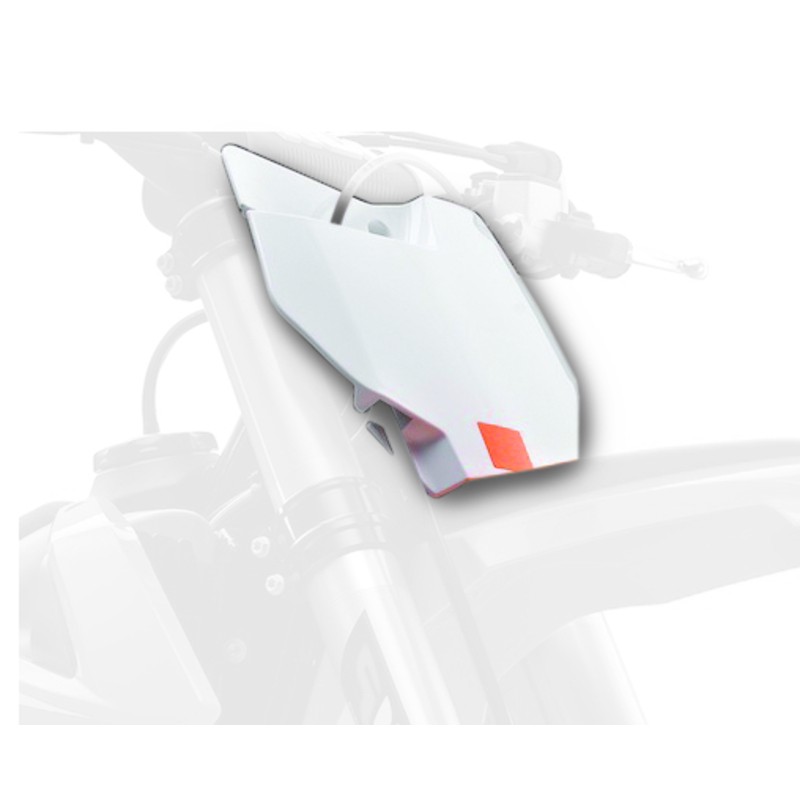 Plaque numéro frontale POLISPORT blanc KTM SX85 Plaque numéro frontale POLISPORT blanc KTM SX85