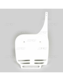 Plaque numéro frontale UFO blanc Kawasaki KX60