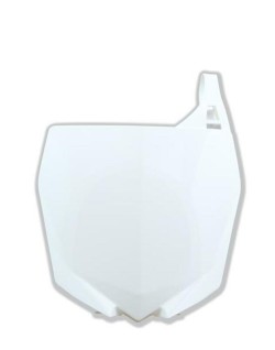 Plaque numéro frontale RACETECH blanc Yamaha