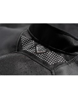 JKT MESH AF LTHR CE BK SM