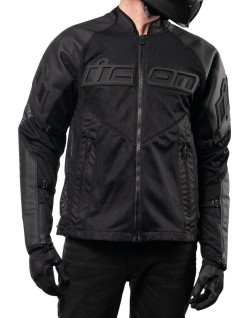 JKT MESH AF LTHR CE BK SM