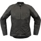 JACKET WM OVERLORD3 LEATHER BK