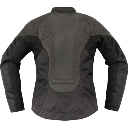 JACKET WM OVERLORD3 LEATHER BK