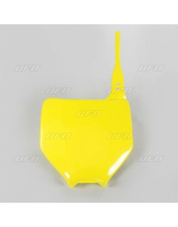 Plaque numéro frontale UFO jaune Suzuki RM-Z250