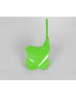 Plaque numéro frontale UFO vert Kawasaki KX450F