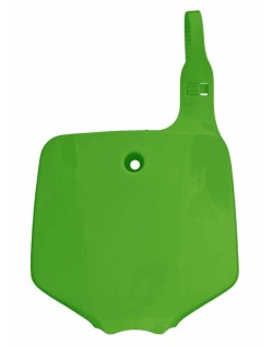 Plaque frontale RACETECH vert Kawasaki KX65