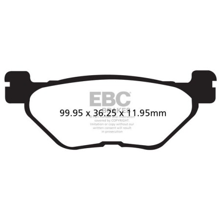 BRAKE PAD SFA ORG SCOOTER